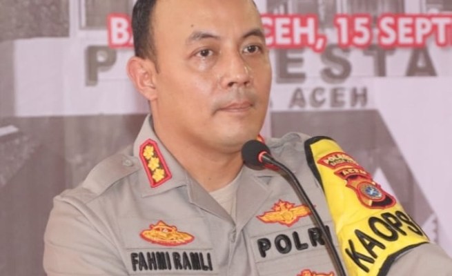 Kapolresta Banda Aceh Kombes Pol Fahmi Irwan Ramli