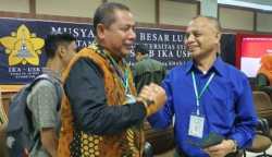 Amal Hasan terpilih menjadi Ketua Umum Ikatan Alumni Universitas Syiah Kuala (IKA USK) periode 2024 – 2029 dalam Mubeslub yang digelar di Gedung LAN, Banda Aceh, Jum’at, 9 Februari 2024