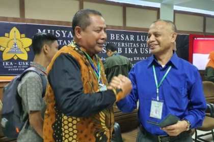 Amal Hasan terpilih menjadi Ketua Umum Ikatan Alumni Universitas Syiah Kuala (IKA USK) periode 2024 – 2029 dalam Mubeslub yang digelar di Gedung LAN, Banda Aceh, Jum’at, 9 Februari 2024