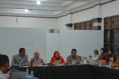 Panwaslih Provinsi Aceh melaksanakan sidang pelanggaran administrasi Pemilu 2024, di Asrama Haji Banda Aceh, Sabtu (9/3/2024)
