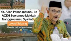 Atraksi fly board yang melanggar syariat Islam di Sabang Marine Festival 2024 mendapat sorotan Anggota DPD RI asal Aceh H Sudirman atau Haji Uma