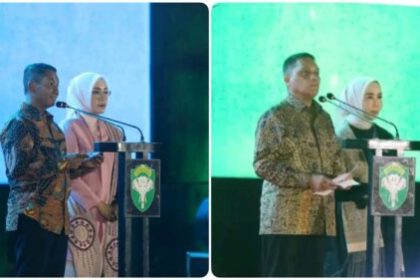 Kodam Iskandar Muda menggelar acara Malam Lepas Sambut Pangdam dari Mayjen TNI Novi Helmy Prasetya kepada Mayjen TNI Niko Fahrizal, di lapangan Sanggamara Makodam IM, Ahad malam (10/3). (Foto: Dok. Pendam IM)