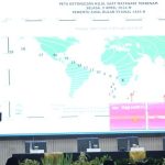 Anggota Tim Hisab Rukyat Cecep Nurwendaya memaparkan posisi hilal awal Syawal 1445 H