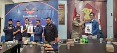 Bakal Calon Wali Kota Banda Aceh Teuku Irwan Djohan mendaftarkan pencalonannya pada Pilkada Banda Aceh 2024 ke Partai NasDem dan Gerindra, Sabtu (4/5)