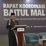 Pj Sekda Aceh Azwardi Abdullah membuka Rapat Koordinasi Baitul Mal Se-Aceh di Hotel Kriyad Muraya Banda Aceh, Rabu (27/5/2024). (Foto: For Infoaceh.net)
