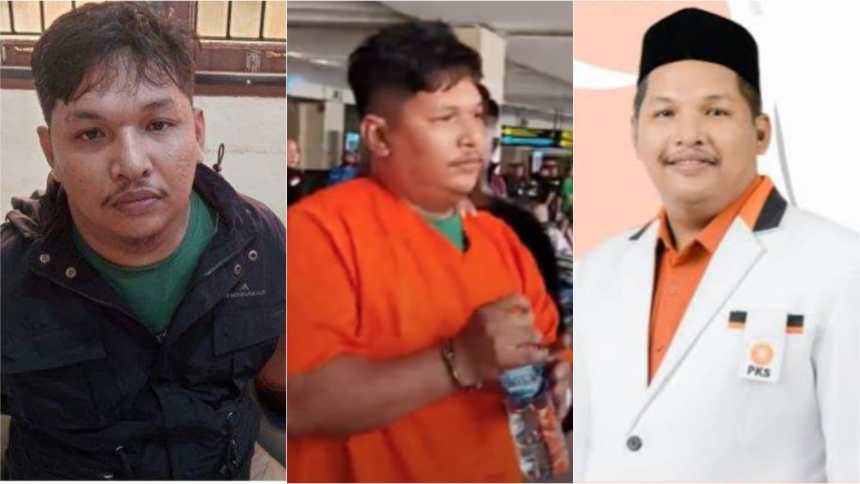 Polisi menangkap caleg terpilih DPRK Aceh Tamiang Daerah Pemilihan 2 dari PKS bernama Sofyan usai jadi buron di kasus kepemilikan 70 kg sabu. Foto: Istimewa