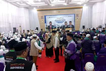 Asrama Haji Banda Aceh menyambut Jamaah Haji Aceh Kloter 1 Selasa (28/5). Foto: Istimewa