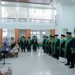 UIN Ar-Raniry mengukuhkan 8 guru besar dalam Rapat Senat Terbuka yang digelar di Auditorium Prof Ali Hasjmy Darussalam Banda Aceh, Rabu (29/5/2024). (Foto: For Infoaceh.net)