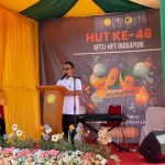 Kepala Dinas Peternakan Aceh Zalsufran, saat menyampaikan sambutan Gubernur Aceh, pada peringatan Hari Ulang Tahun ke-46 Balai Pembibitan Ternak Unggul dan Hijauan Pakan Ternak (BPTU-HPT) Indrapuri