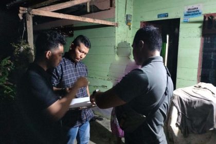 Aparat Satreskrim Polres Aceh Utara menangkap Muhammad Amri (37) Keuchik Gampong Paya Meudru Kecamatan Paya Bakong, Aceh Utara. (Foto: Dok. Polres Aceh Utara)