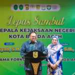 Kajari Banda Aceh yang baru Suhendri SH MH menyampaikan sambutan