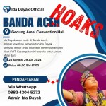 Selebaran hoaks mengatasnamakan pengobatan "Ida Dayak Official" yang beredar di kalangan masyarakat Banda Aceh dan sekitarnya. Foto: Istimewa