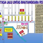 Polisi melakukan rekayasa lalu lintas saat berlangsungnya Bhayangkara Fest 2024 di arena PKA, Lampriet, Banda Aceh. Foto: Istimewa
