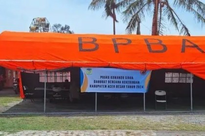 BPBD Aceh Besar dirikan Posko Siaga Darurat Bencana Kekeringan di Kantor Camat Lhoknga. (Foto: BPBD Aceh Besar)