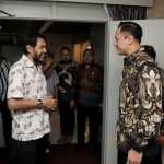 Muzakir Manaf atau Mualem (Ketua Umum DPP Partai Aceh) bersama Ketua Umum DPP Partai Demokrat AHY. Foto: Istimewa