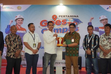 PT Pertamina Patra Niaga Regional Sumbagut menggelar kegiatan Pertamina Goes to Campus di Politeknik Negeri Lhokseumawe (PNL). Foto: Istimewa