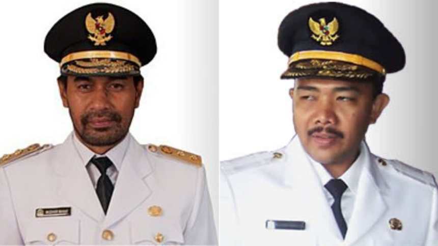 Dua mantan Wakil Gubernur Aceh Muhammad Nazar dan Muzakir Manaf atau Mualem