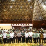 Pj Gubernur Aceh Bustami Hamzah pada acara Workshop Penguatan Pemerintahan Gampong, Silaturahmi Daerah Pemerintahan Gampong se-Aceh dan Rapat Koordinasi Daerah APDESI Aceh di Anjong Mon Mata Banda Aceh, Rabu, 21 Agustus 2024. Foto: Istimewa