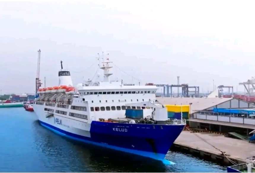 Kemenhub mengirim kapal penumpang KM Kelud ke Aceh untuk jadi hotel terapung dalam mengantisipasi kekurangan penginapan saat PON XXI di wilayah Aceh pada September 2024. (Foto: For Infoaceh.net)
