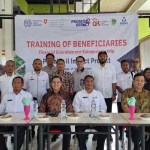 OJK Aceh bersama TPAKD Aceh, TPAKD Nagan Raya dan International Labour Organization (ILO) melalui program PROMISE 2 IMPACT, mengadakan pelatihan pendidikan keuangan keluarga dan kewirausahaan petani nilam di Nagan Raya. (Foto: Dok. OJK Aceh)