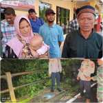Orang tua warga Lokop yang menjadi korban dugaan penganiayaan hingga tewas dan lokasi kejadian.