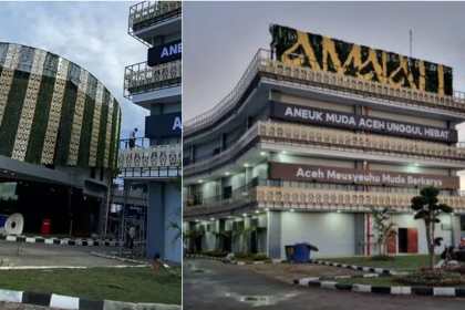 Gedung Aneuk Muda Aceh Unggul Hebat (AMANAH) sebagai pusat ekonomi kreatif Aceh di Kawasan Industri Aceh (KIA) Ladong, Aceh Besar