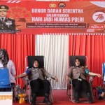 Polresta Banda Aceh menggelar bakti kesehatan donor darah bertempat di aula Indoor Mapolresta setempat, Selasa (29/10/2024).