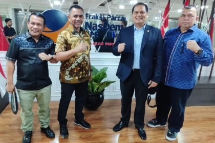 Fraksi Partai Nasdem DPRA menyampaikan sejumlah aspirasi masyarakat Aceh kepada Anggota Komisi XII DPR RI, Irsan Sosiawan