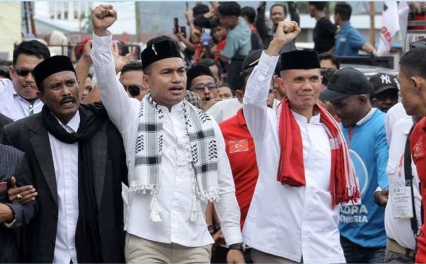 Paslon bupati/wakil bupati Aceh Barat Daya (Abdya) nomor urut 03, Safaruddin - Zaman Akli unggul sementara pada Pilkada Abdya 2024. (Foto: For Infoaceh.net)
