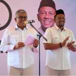 Paslon gubernur/wakil gubernur Aceh nomor urut 01 Bustami Hamzah-Fadhil Rahmi