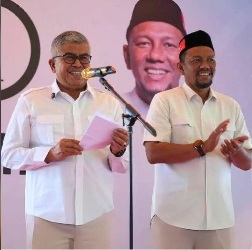 Paslon gubernur/wakil gubernur Aceh nomor urut 01 Bustami Hamzah-Fadhil Rahmi