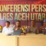 Kapolres Aceh Utara AKBP Nanang Indra Bakti menggelar konferensi pers akhir tahun yang pada Senin (30/12) untuk memaparkan capaian kinerja sepanjang 2024