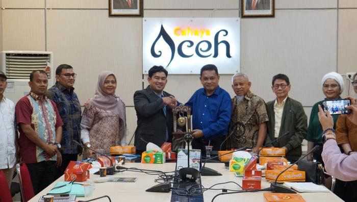 Delegasi Bangsa Moro, Filipina menyambangi Dinas Kebudayaan dan Pariwisata Aceh untuk mempelajari pengembangan pariwisata religi serta potensi yang dimiliki Aceh. (Foto: For Infoaceh.net)