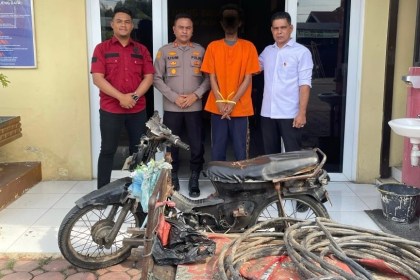Satreskrim Polresta Banda Aceh mengungkap kasus pencurian kabel listrik yang terjadi di beberapa wilayah Kutaraja