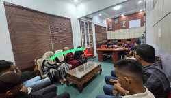 Dinas Syariat Islam (DSI) Banda Aceh membina pelaku pelanggaran syariat Islam yang ditangkap beberapa waktu lalu di sejumlah tempat maksiat. (Foto: For Infoaceh.net)