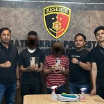 Dua Taruna sekolah pelayaran di Aceh Besar, ditangkap polisi atas kasus perampasan dua Ponsel kawasan Peunayong Banda Aceh pada Ahad, 27 April 2025. (Foto: Dok. Polresta Banda Aceh)