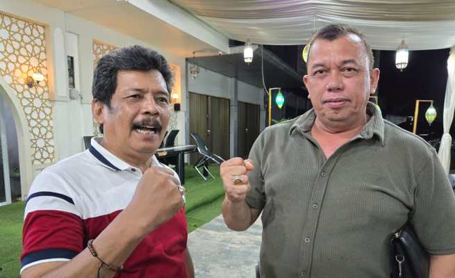 Nazir Adam dan Heri Julius ditunjuk sebagai Ketua dan Sekretaris Tim Pemenangan Tgk Anwar Ramli sebagai Calon Ketua Umum KONI Aceh. (Foto: Ist)