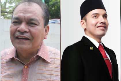 Rusli Bintang dan anaknya Muhammad Kadafi (Anggota DPR RI Komisi X)