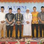 Wakil Gubernur Aceh Fadhlullah menghadiri wisuda ke-33 santri Madrasah Tsanawiyah dan Madrasah Aliyah Dayah Jeumala Amal, di Pidie Jaya, Ahad (11/5/2025)