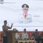 Wamendagro Bima Arya pada peluncuran dan dialog percepatan Musdesus serta pembentukan koperasi desa yang digelar di Balee Meuseuraya Aceh, Banda Aceh, Kamis (22/5/2025)
