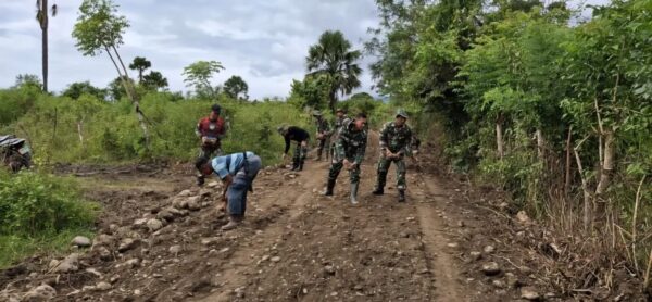 Kodam Iskandar Muda melalui program TMMD ke-124 membantu percepatan pembangunan infrastruktur di wilayah pedesaan