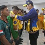 Plt Sekda Aceh, M Nasir Syamaun membuka Pomda XIX Aceh di kampus Universitas Teuku Umar (UTU) Meulaboh, Aceh Barat, pada Rabu (11/6/2025)