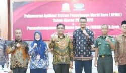 Pemerintah Aceh melalui Dinas Pendidikan meluncurkan aplikasi Sistem Penerimaan Murid Baru (SPMB) Tahun Ajaran 2025/2026 dalam sebuah acara yang digelar di Gedung Serbaguna Kantor Gubernur Aceh Kamis (19/6). (Foto: Ist)