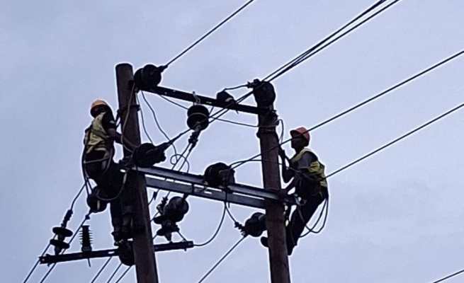 PLN ULP Calang bergerak cepat melakukan penguatan jaringan distribusi guna meningkatkan keandalan sistem kelistrikan di Aceh Jaya. (Foto: Ist)