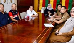 Rapat virtual dengan Duta Besar Indonesia untuk Kerajaan Belanda, Mayerfas, pada Selasa (24/6) di Meuligoe Gubernur Aceh membahas rencana penyelenggaraan Festival Aceh di Belanda