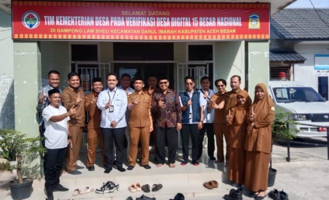 Gampong Lam Bheu Kecamatan Darul Imarah, Aceh Besar masuk 10 Besar Nasional pada Lomba Desa Digital Tahun 2025. (Foto: Ist)