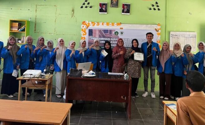 MABES UINAR saat pengabdian masyarakat pada tiga sekolah di wilayah Aceh Besar. (Foto: Ist)