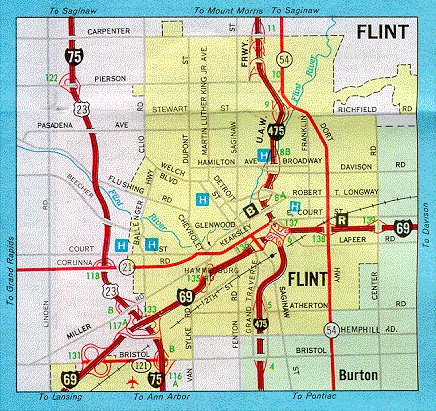 Map Of Flint Map 