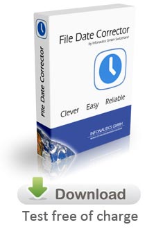 Correct wrong file date with File Date Corrector