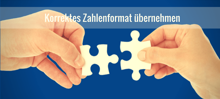 Korrektes Zahlenformat von Excel in Word übernehmen